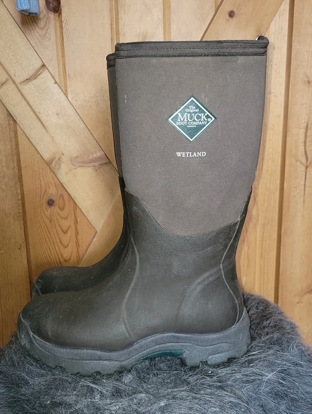 Muck Boot Company Wetland Tall Brown/ Rubber Boots Womens Size 7 - Picture 4 of 10